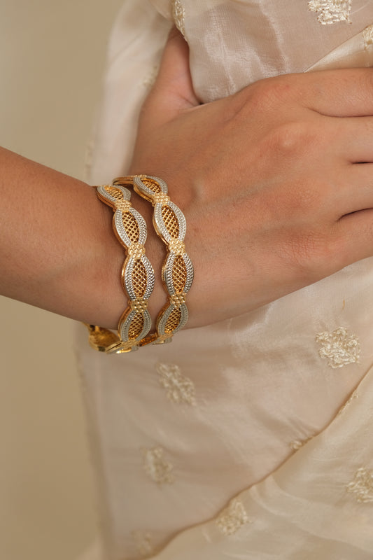 ANTIQUE MICRO GOLD PLATED BANGLES