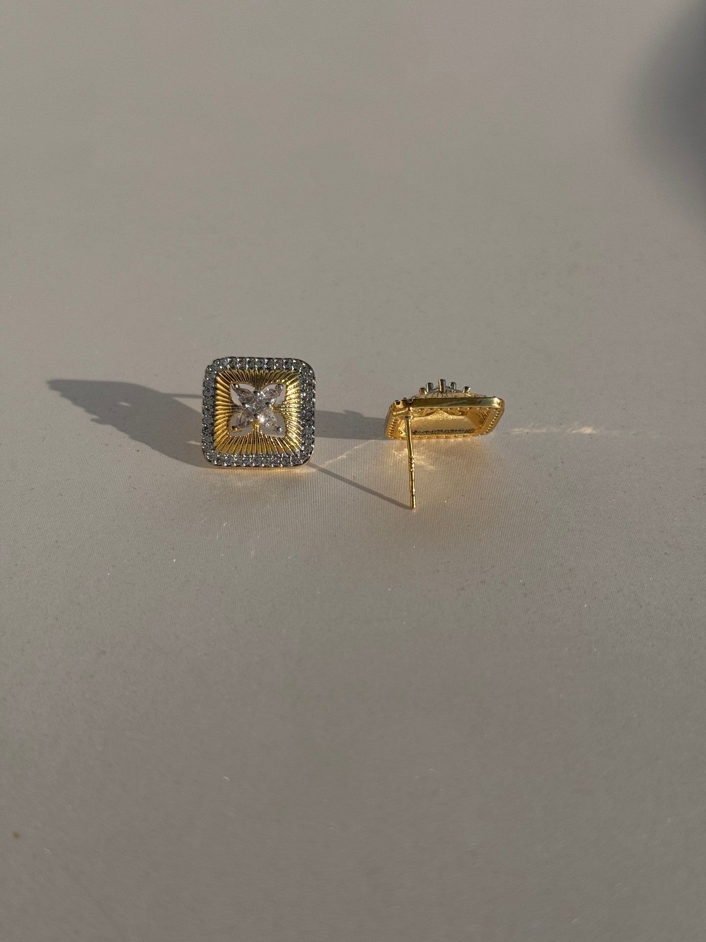 CZ GOLD PLATED STUDS