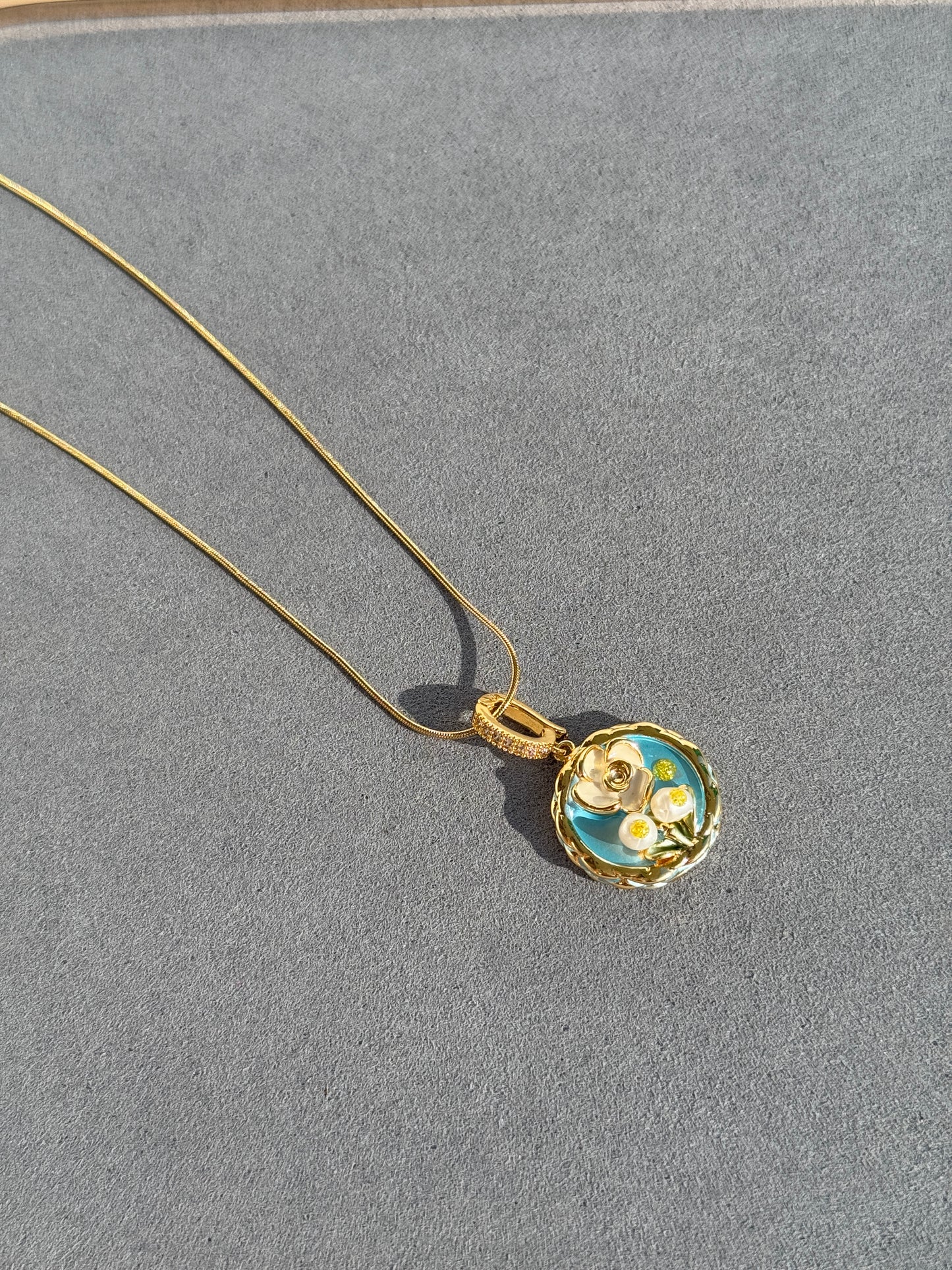 MOP CHAIN PENDANT SET
