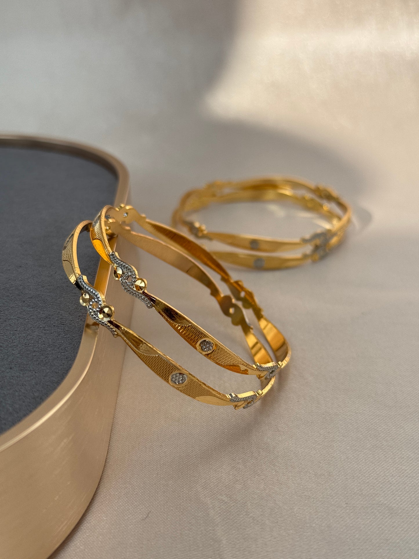 MICRO GOLD PLATED ANTI TARNISH BANGLES