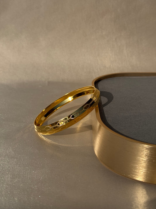 MENS GOLD PLATED ANTI TARNISH KADA