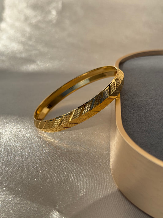 MENS GOLD PLATED ANTI TARNISH KADA
