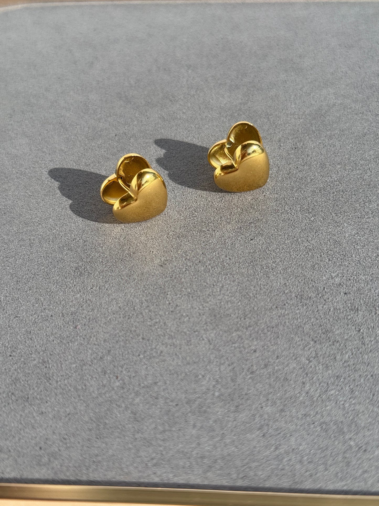 HEART 18k GOLD PLATED EARRINGS