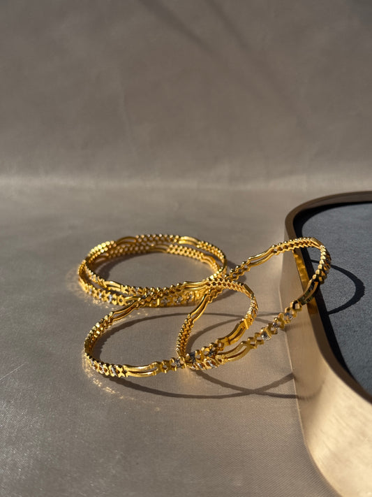MICRO GOLD PLATED ANTI TARNISH BANGLES