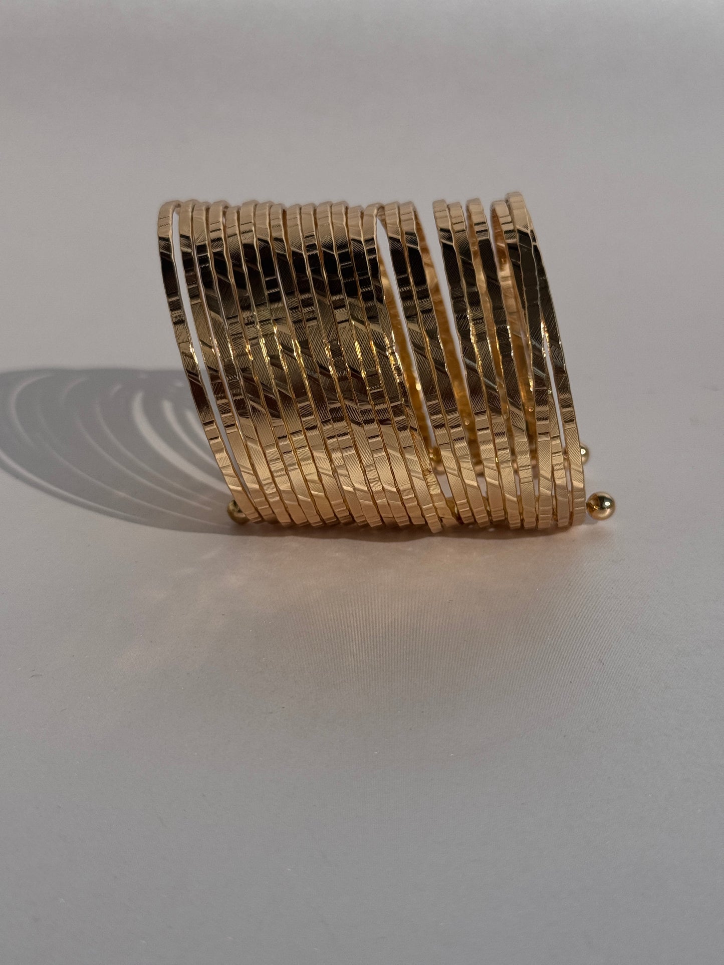 WIDE OPEN 18k BANGLE CUFF BRACELET