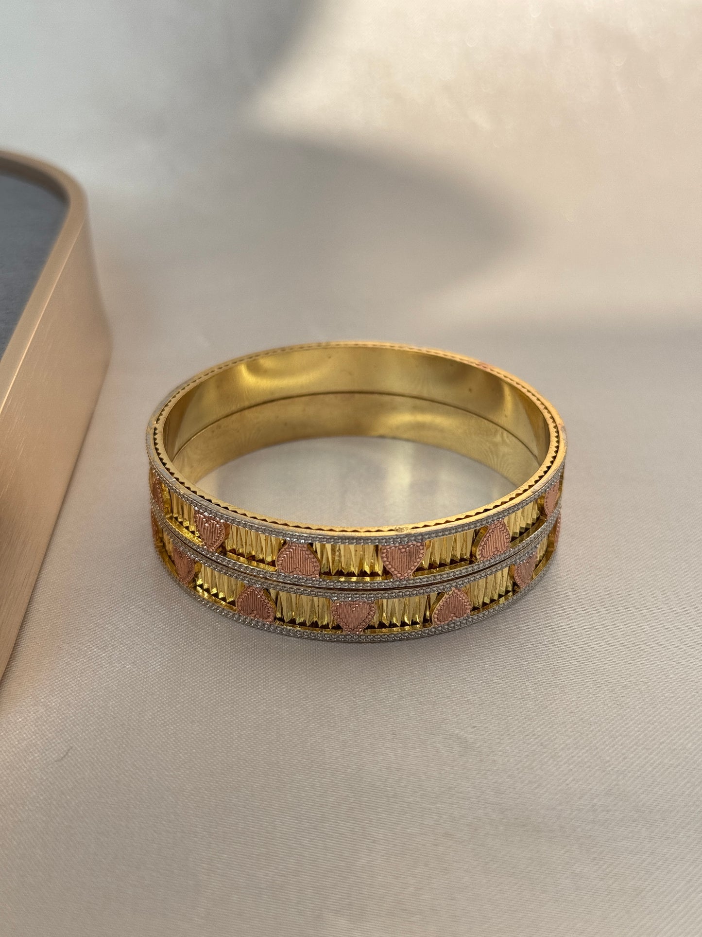 ANTIQUE MICRO GOLD PLATED BANGLES