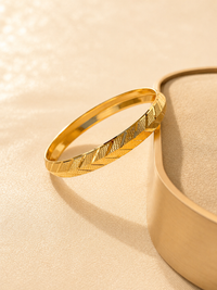 MENS GOLD PLATED ANTI TARNISH KADA