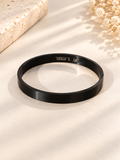 Matte Black Minimal Bracelet