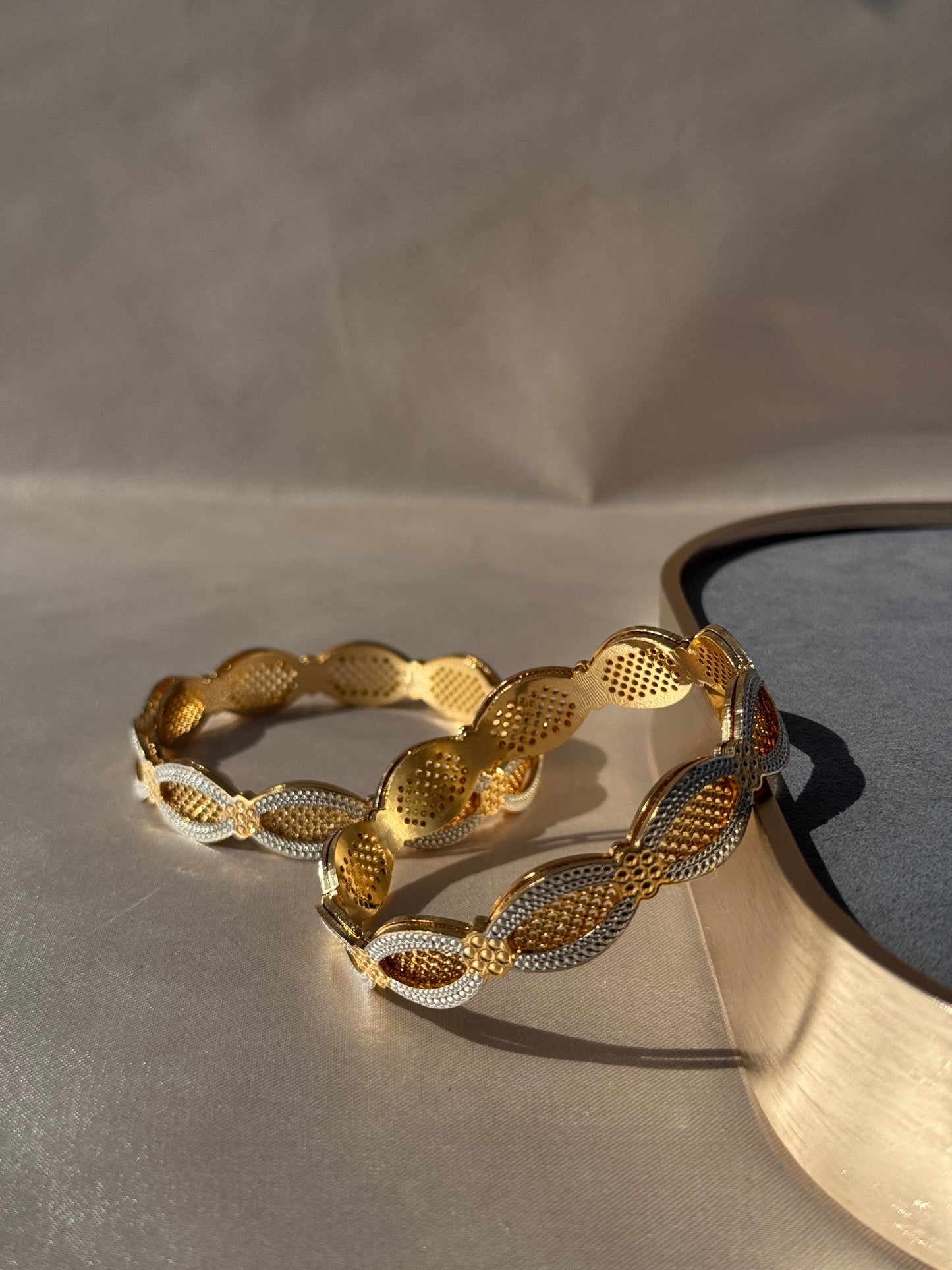 ANTIQUE MICRO GOLD PLATED BANGLES