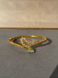 CZ EMERALD MICRO GOLD BRACELET