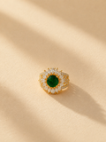 Emerald Étoile Royale™ Micro Gold Plated Statement Ring