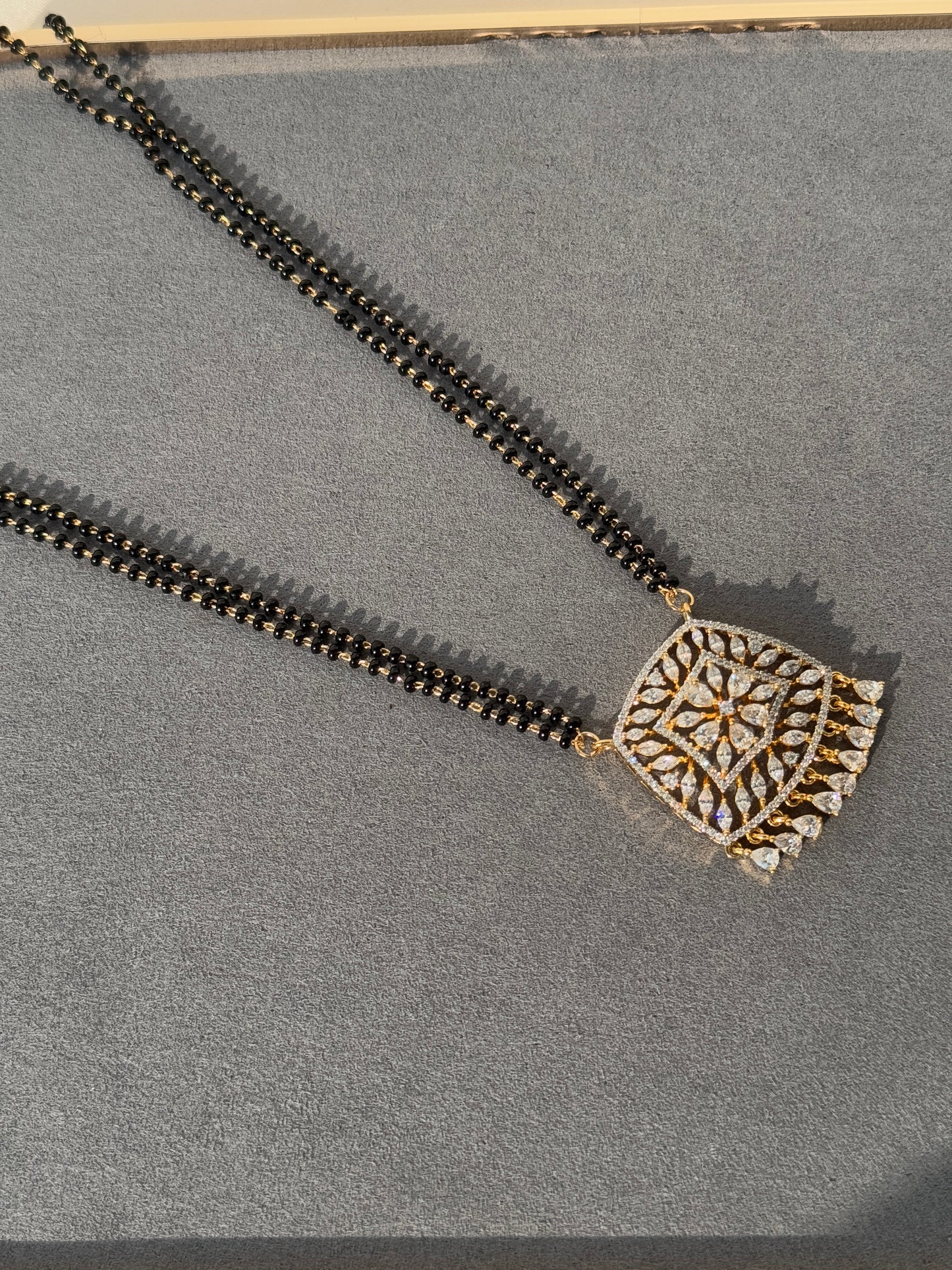 CZ MICRO GOLD PLATED MANGAL SUTRA