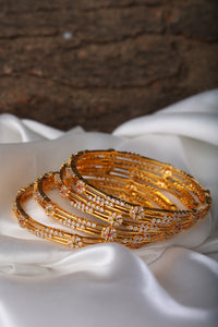 MICRO GOLD PLATED ZIRCON BANGLES