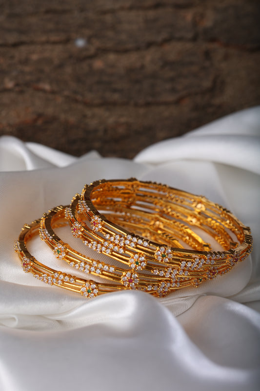 MICRO GOLD PLATED ZIRCON BANGLES