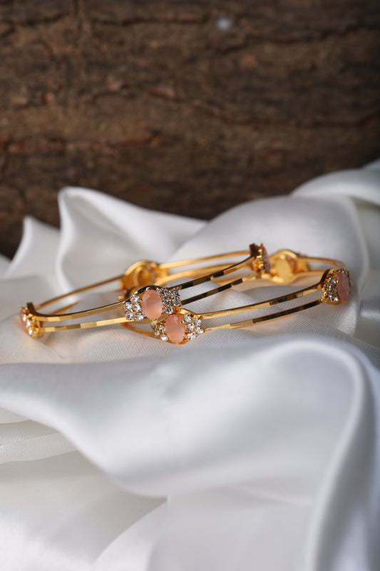 MICRO GOLD PLATED ZIRCON BANGLES