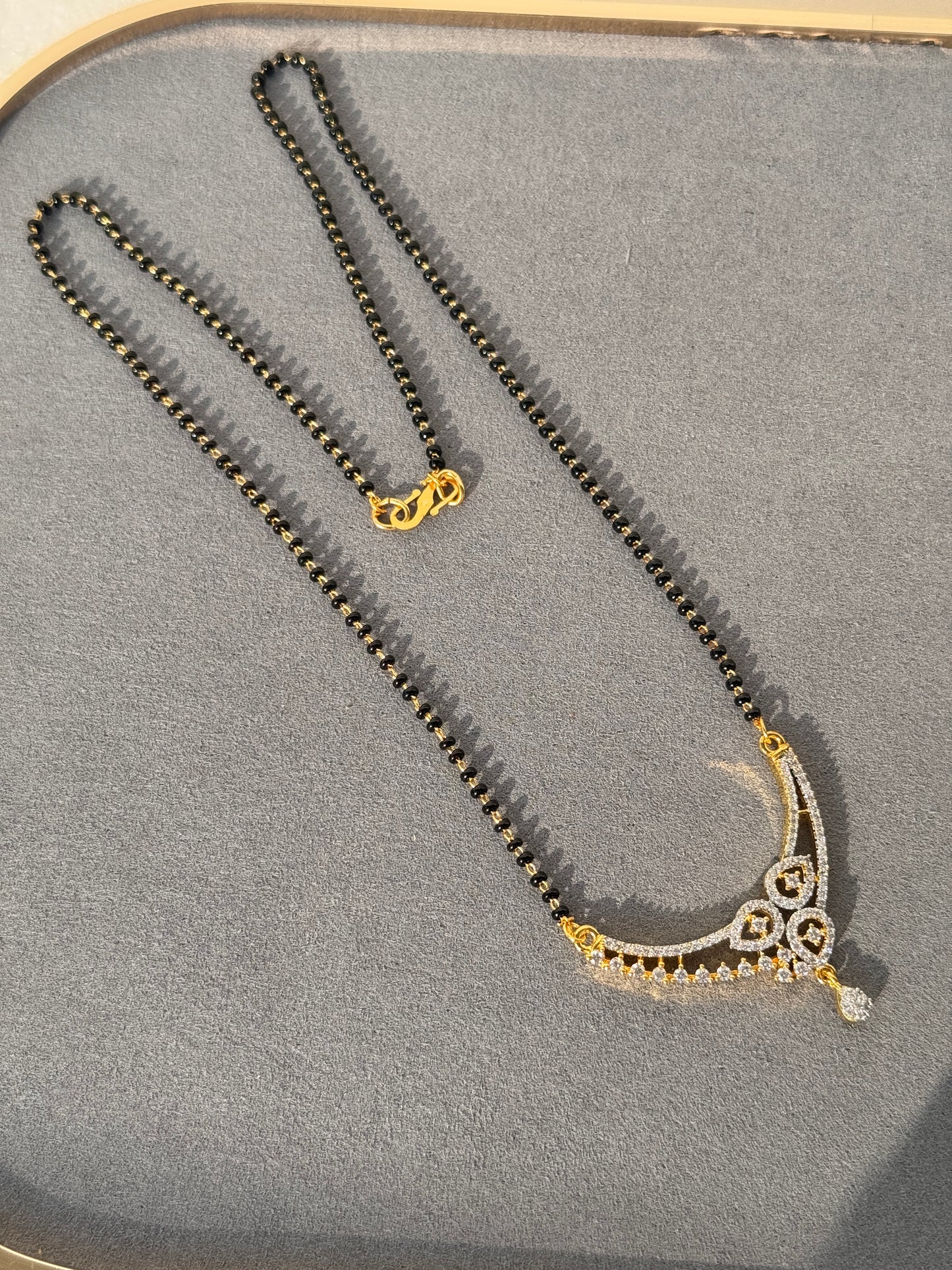 CZ MICRO GOLD PLATED MANGAL SUTRA