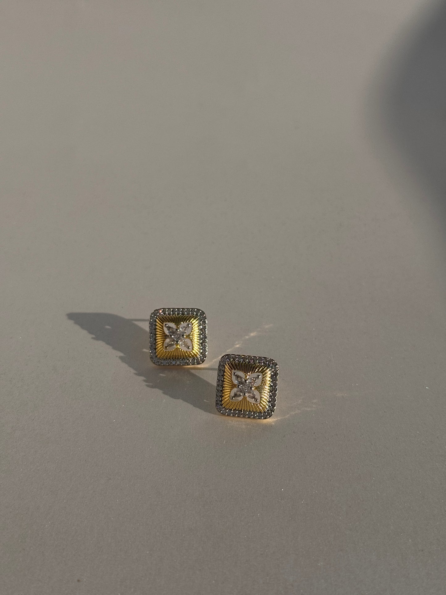 CZ GOLD PLATED STUDS