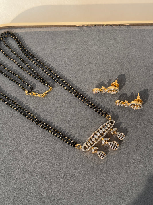 CZ MICRO GOLD PLATED MANGAL SUTRA