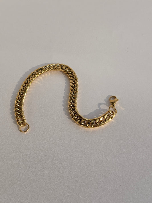 CUBANS 18k GOLD PLATED BRACELET