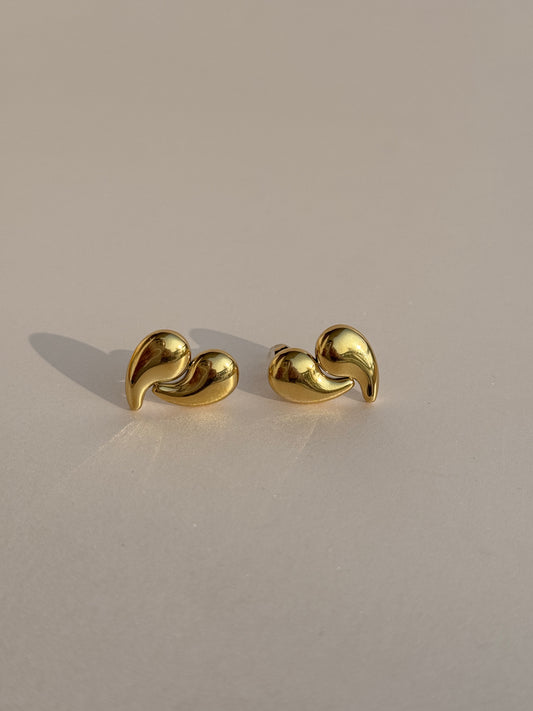 DROP 18k GOLD PLATED STUDS