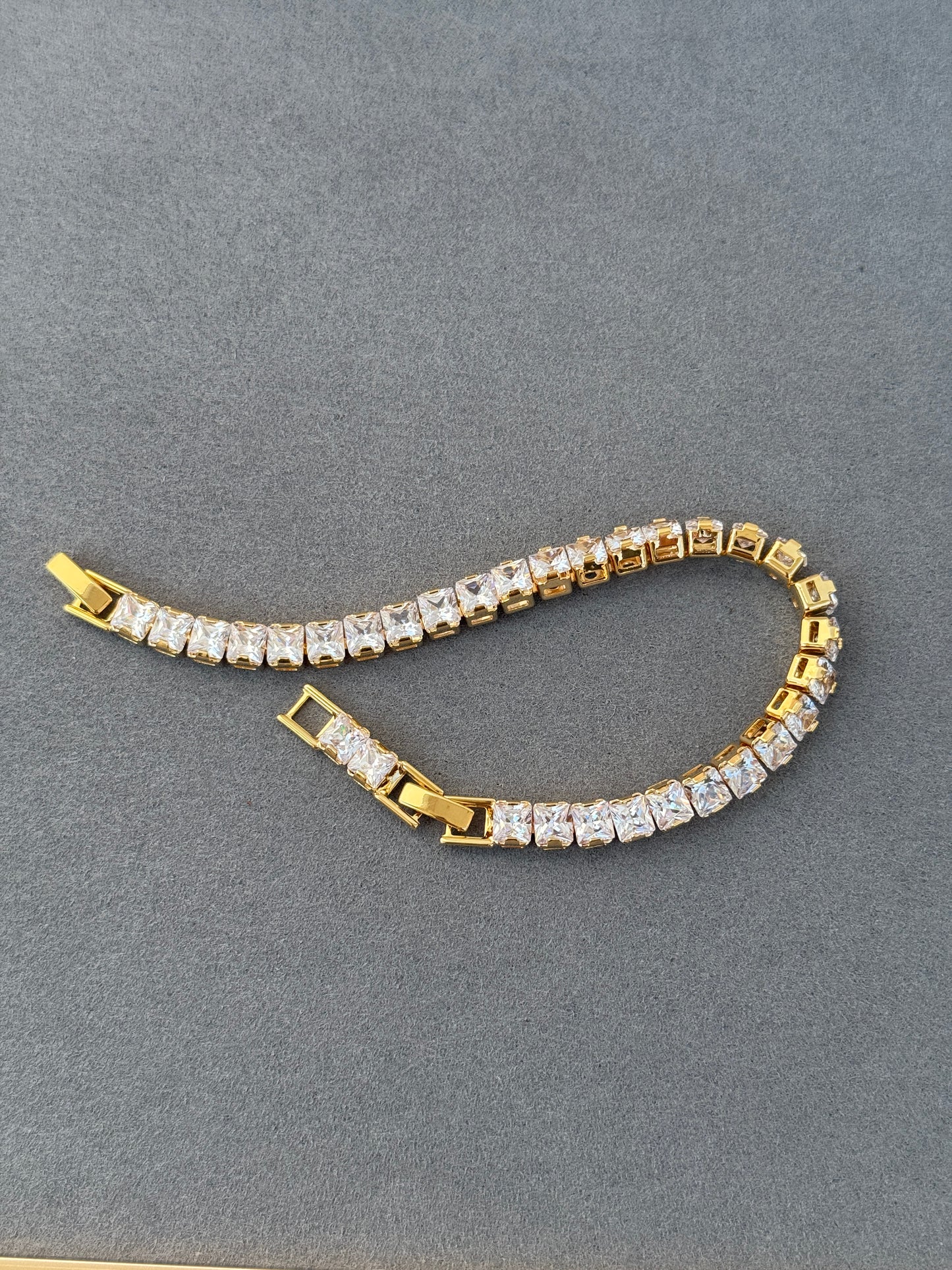 TENNIS 18k GOLD PLATED CZ BRACELET