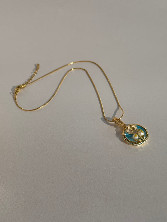 MOP CHAIN PENDANT SET