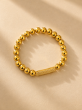 Gold Beaded Luxe Bracelet