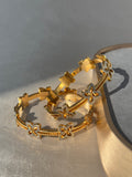 ANTIQUE MICRO GOLD PLATED STAR BANGLES