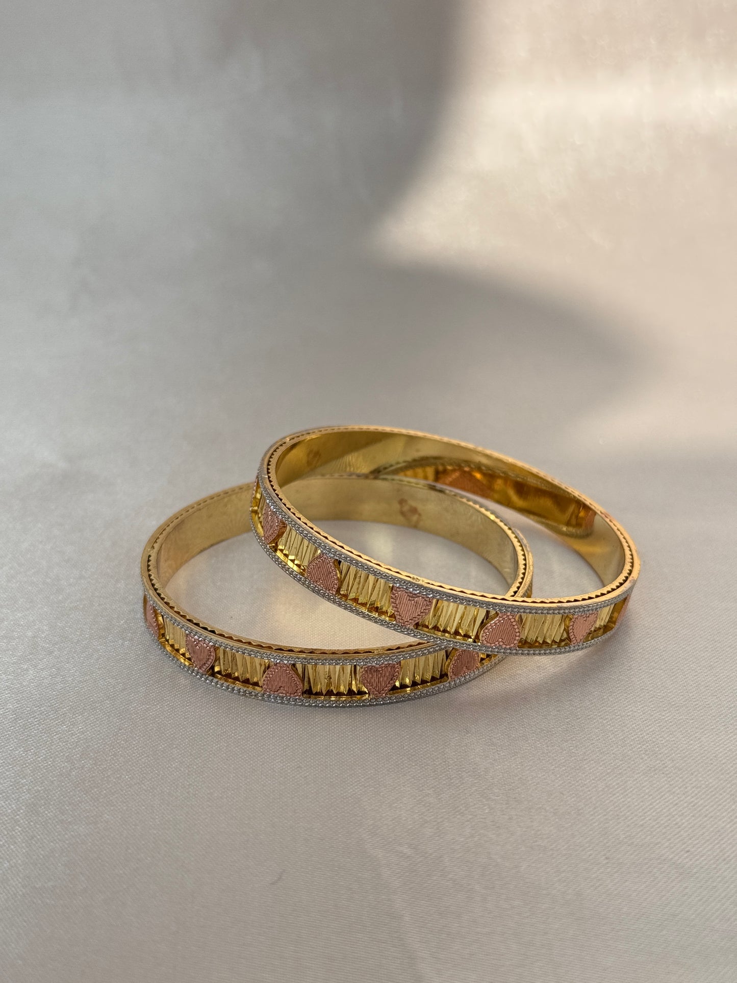 ANTIQUE MICRO GOLD PLATED BANGLES