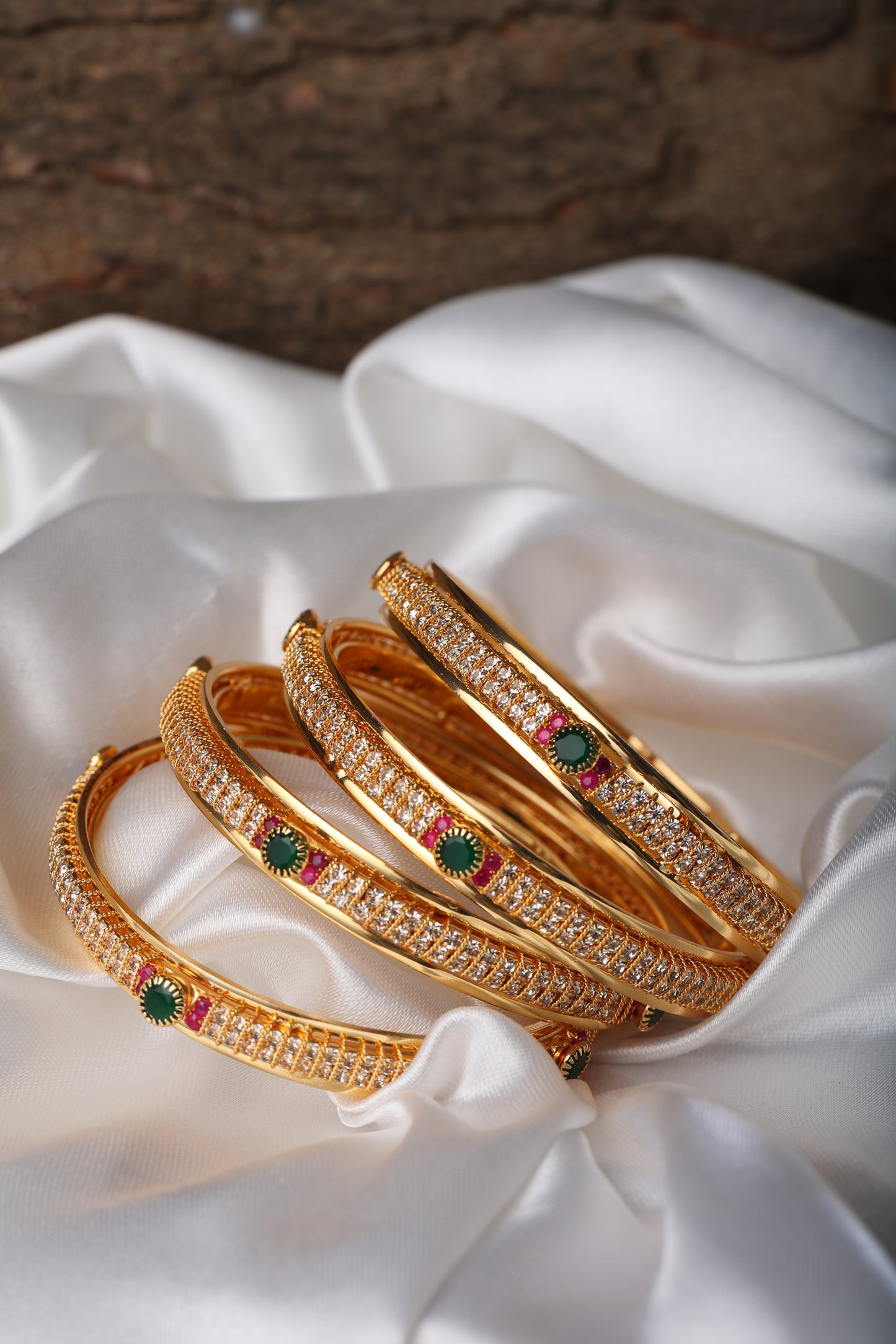 TRADITIONAL MICRO GOLD PLATED BANGLE