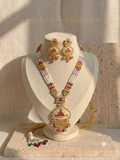 Antique Micro Gold Plated Long Necklace Set