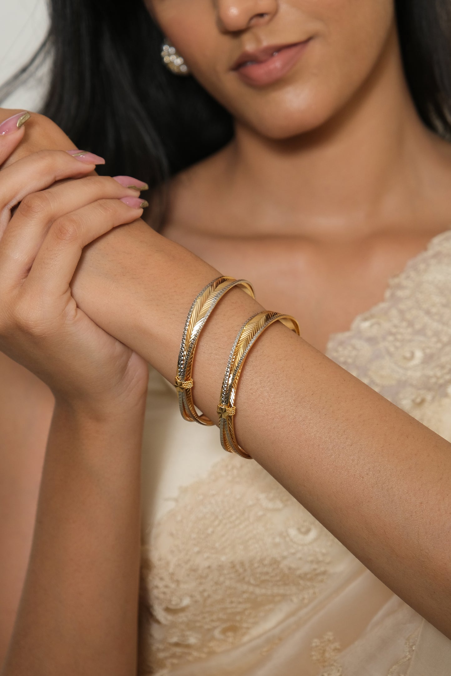 ANTIQUE MICRO GOLD PLATED BANGLES