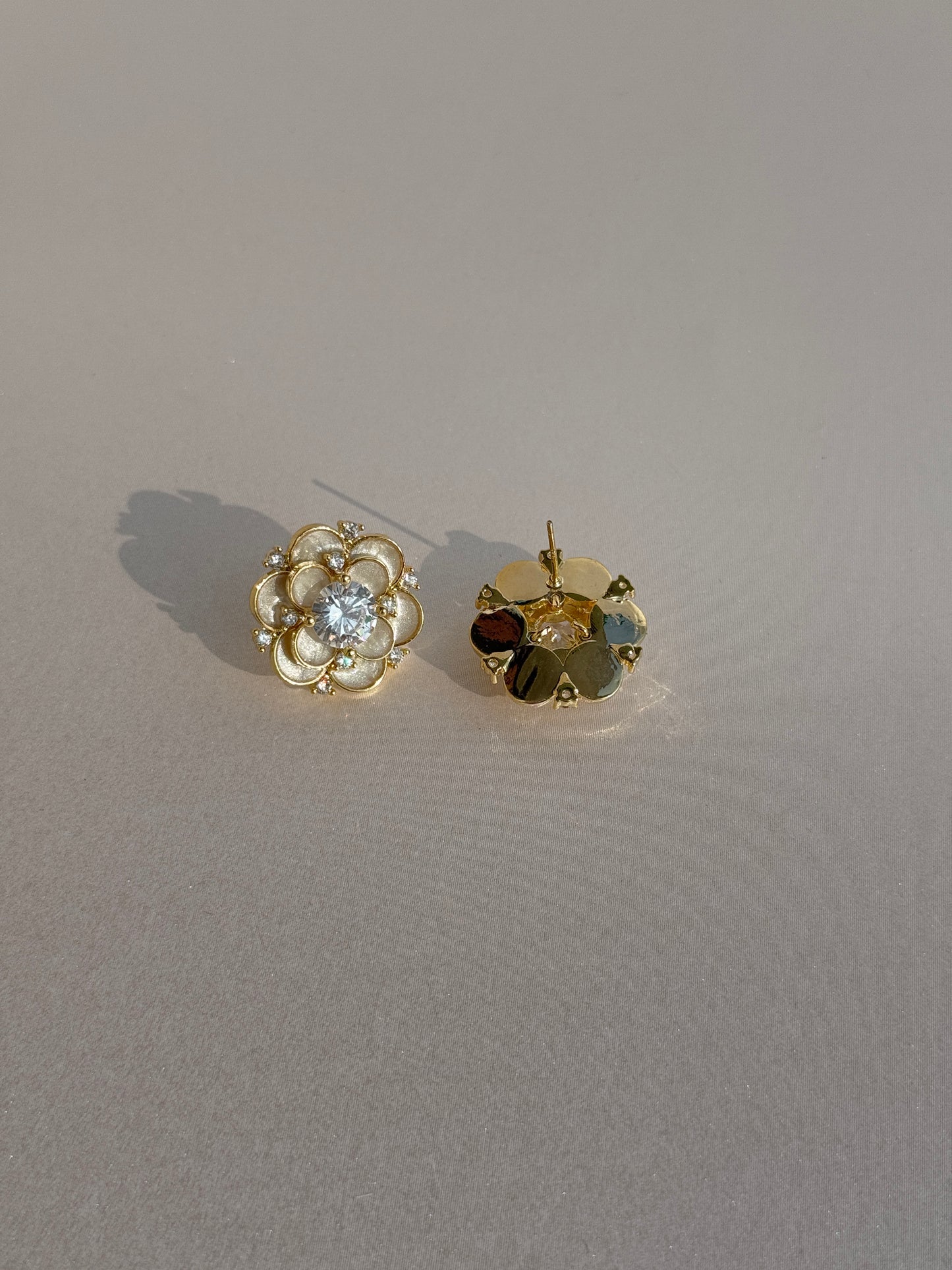 Cz Gold Plated Studs