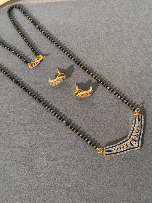 CZ MICRO GOLD PLATED MANGAL SUTRA