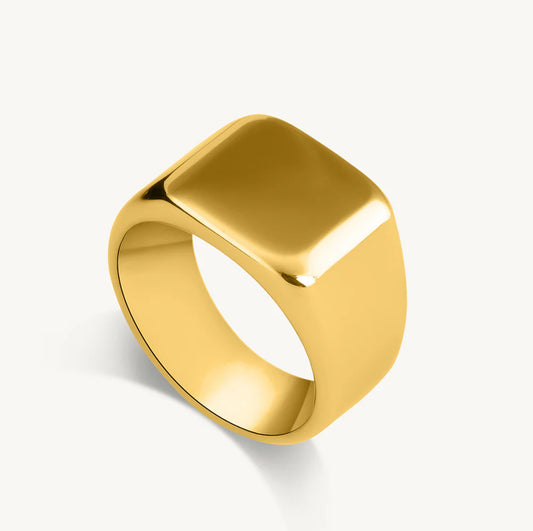 Bold Gold Plated Men’s Ring