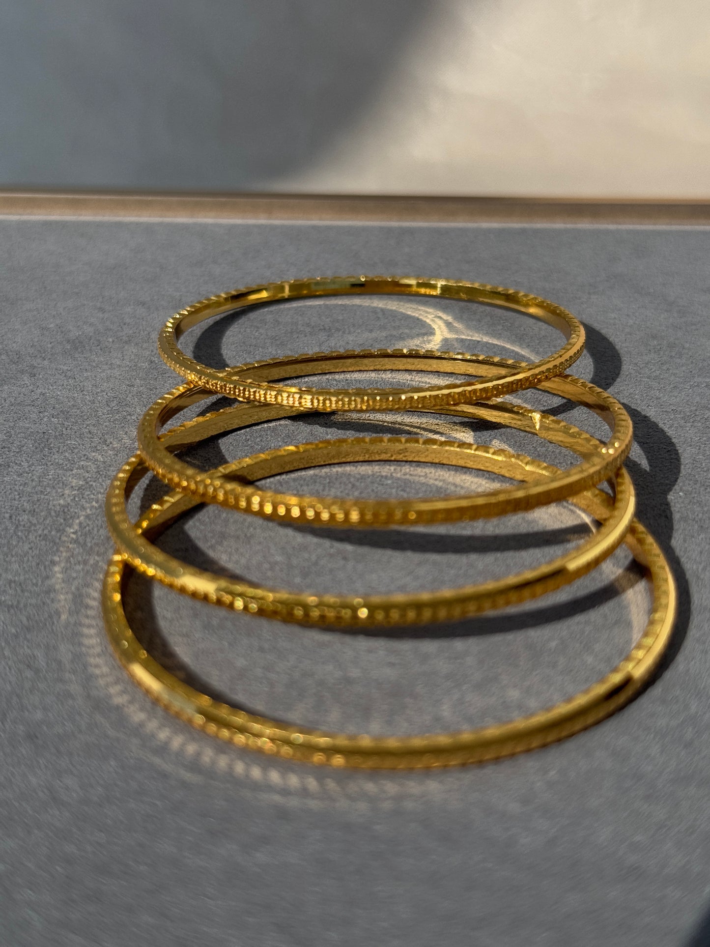 MICRO GOLD PLATED ANTI TARNISH BANGLE