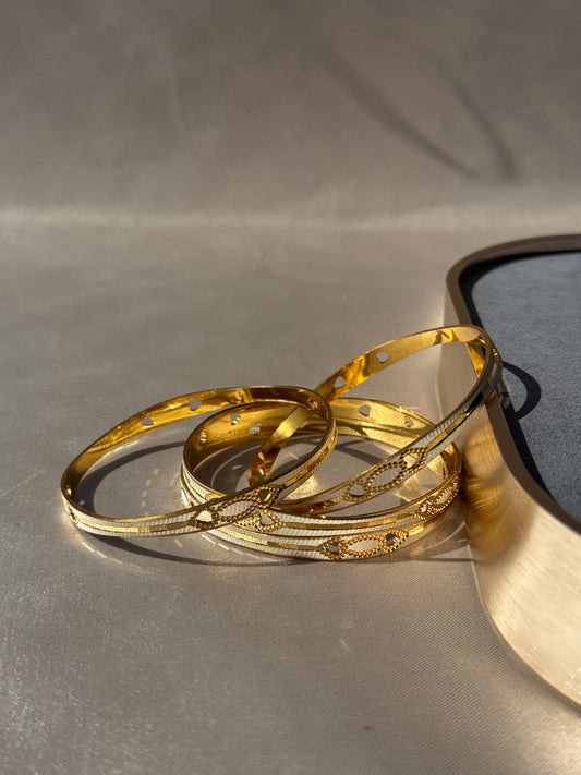 MICRO GOLD PLATED ANTI TARNISH BANGLES