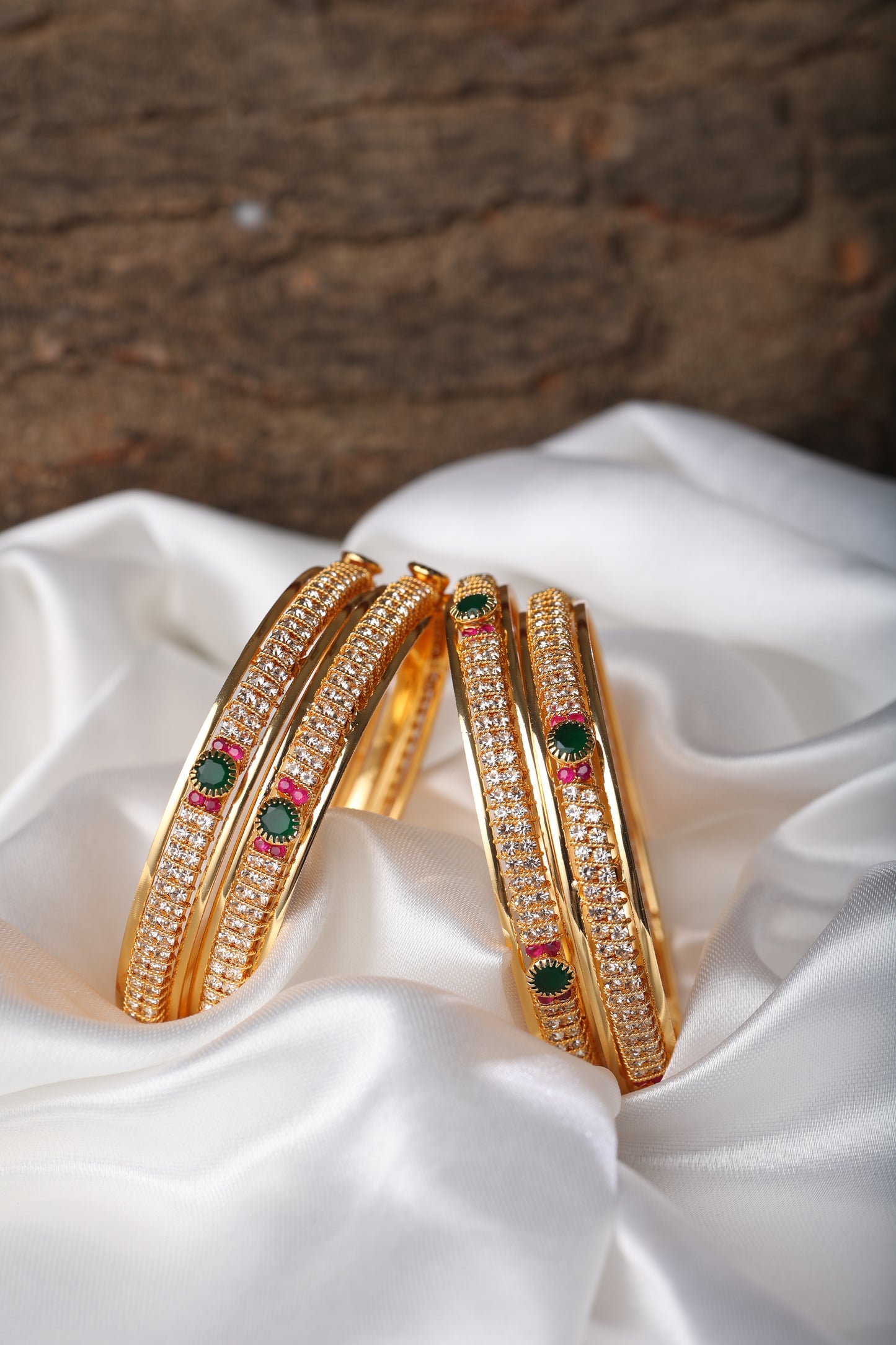TRADITIONAL MICRO GOLD PLATED BANGLE