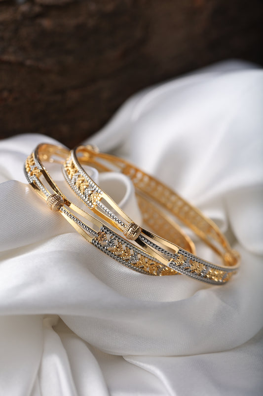 ANTIQUE MICRO GOLD PLATED BANGLE