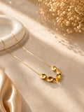 GOLD PLATED 18K ANTI TARNISH CHAIN WITH EARRINGS