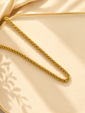 MEN’S 18k GOLD PLATED LOCK CHAIN