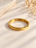 MENS 22K GOLD PLATED ANTI TARNISH KADA - 8 MM