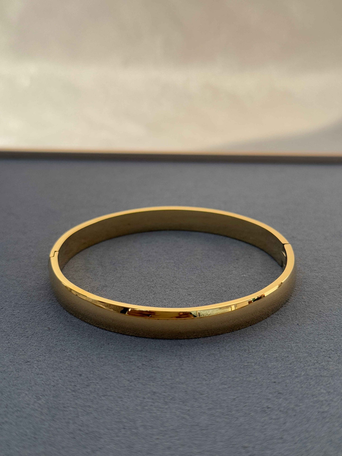MENS GOLD PLATED ANTI TARNISH KADA
