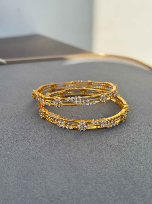MICRO GOLD PLATED ZIRCON BANGLES