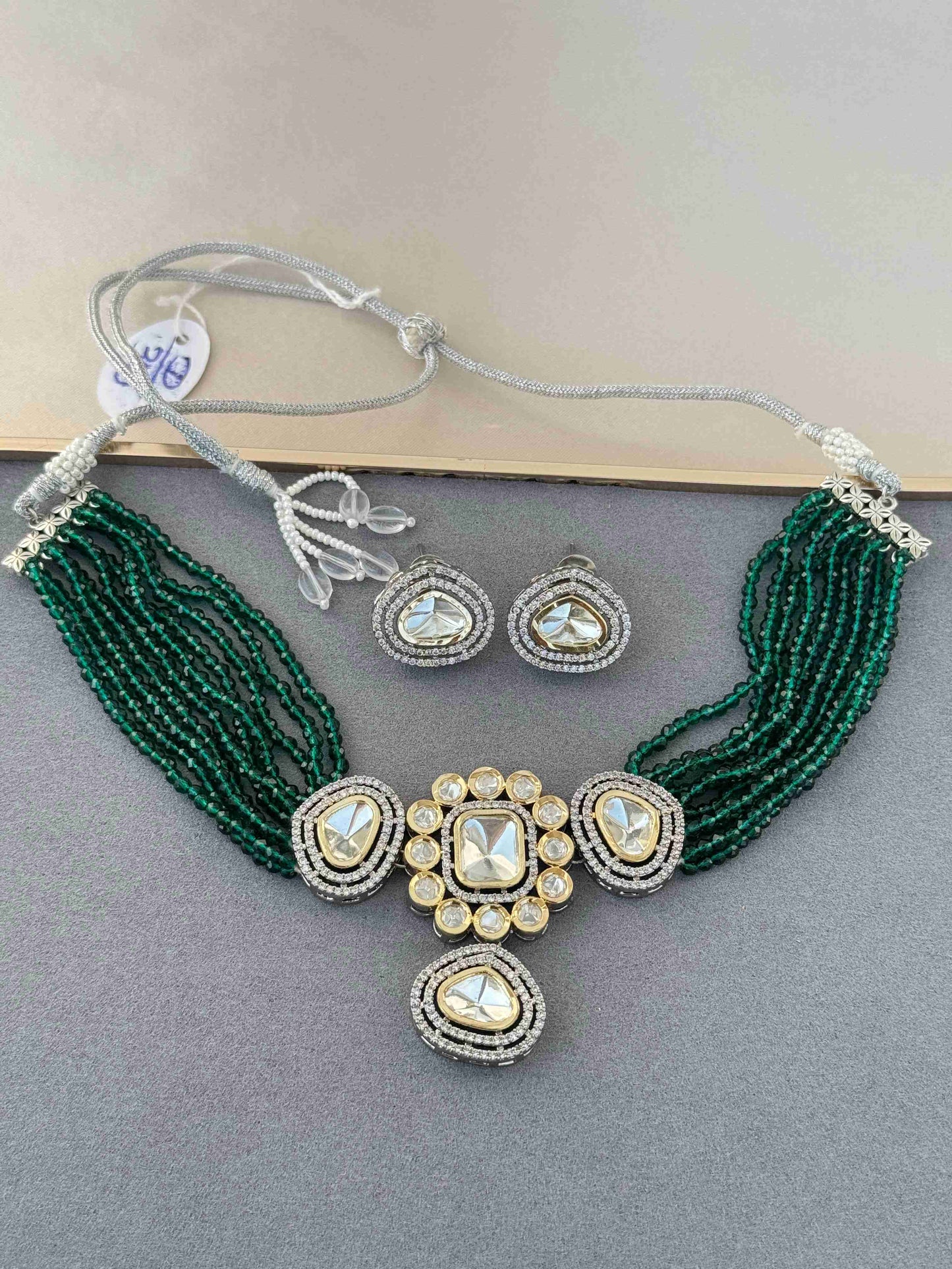 EVERGREEN MOISSANITE GOLD PLATED NECKLACE