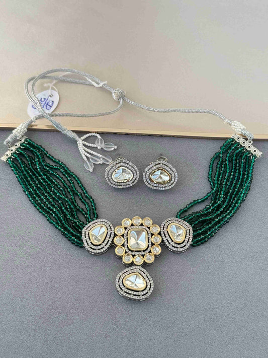 EVERGREEN MOISSANITE GOLD PLATED NECKLACE