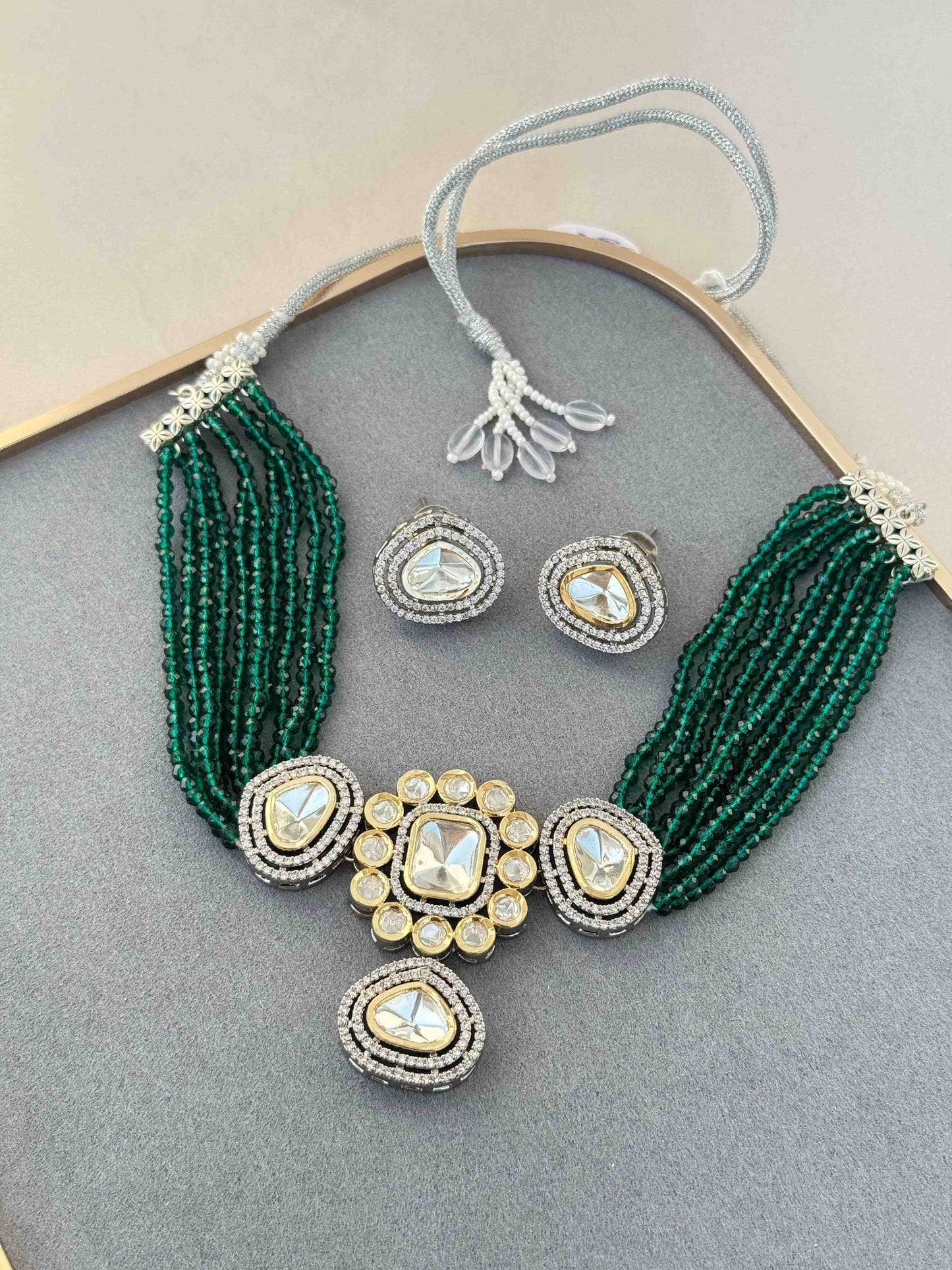 EVERGREEN MOISSANITE GOLD PLATED NECKLACE
