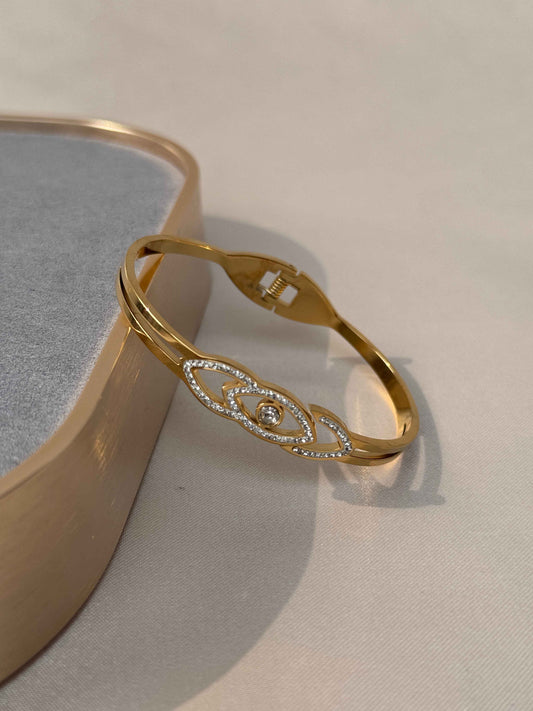 EVIL EYE 18K GOLD PLATED BRACELET