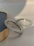SILVER AMERICAN DIAMOND BANGLES