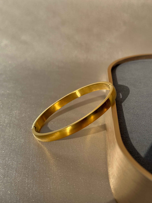 PLAIN 18k GOLD PLATED BRACELET